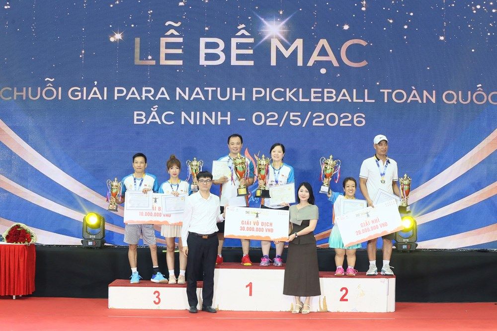 Thúc đẩy thể thao hoà nhập qua chuỗi Giải Para Natuh Pickleball Bắc Ninh 2026