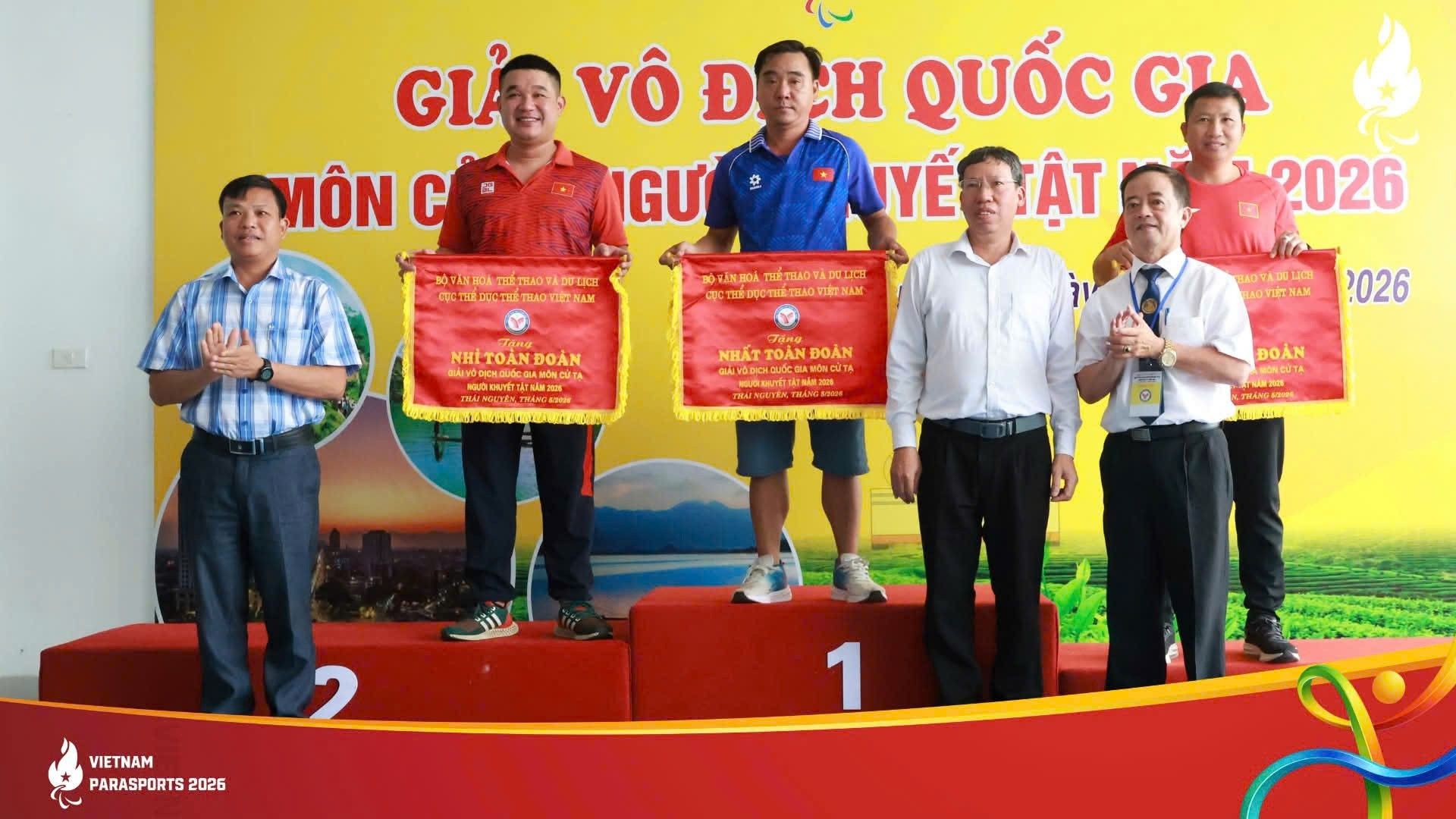 TP.HCM xếp thứ nhất toàn đoàn môn Cử tạ Giải vô địch quốc gia người khuyết tật năm 2026