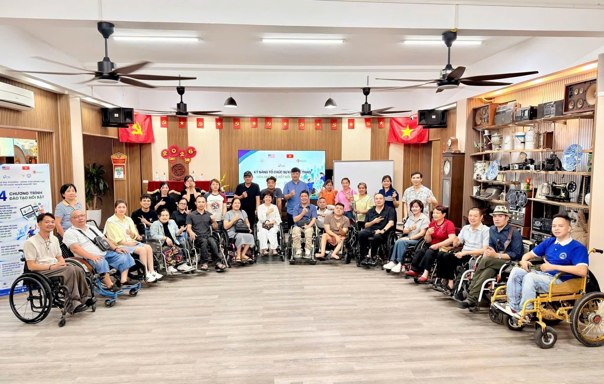 Chương trình đào tạo “Kỹ năng tổ chức sự kiện thể thao hòa nhập và kết nối mạng lưới”
